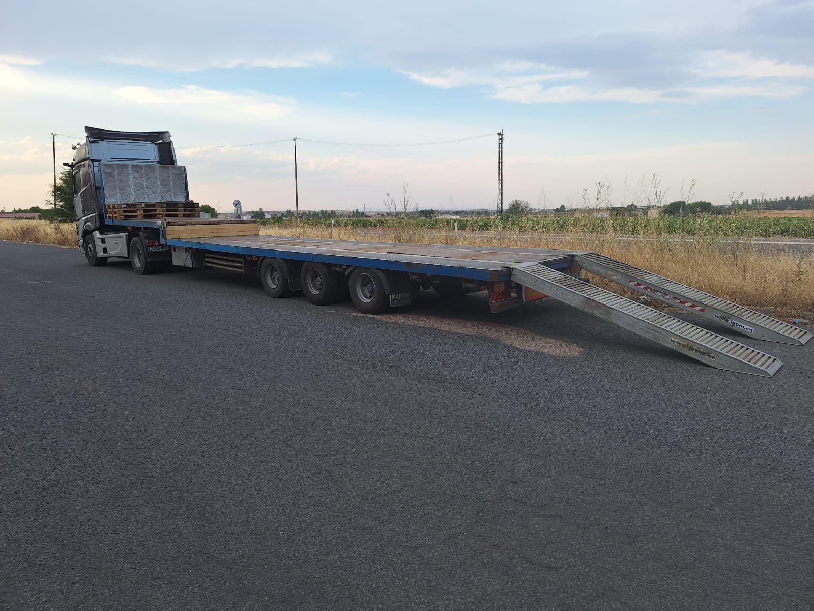 Transporte de maquinaria agrícola